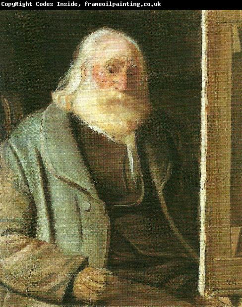 Anna Ancher kyhn i sit atelie